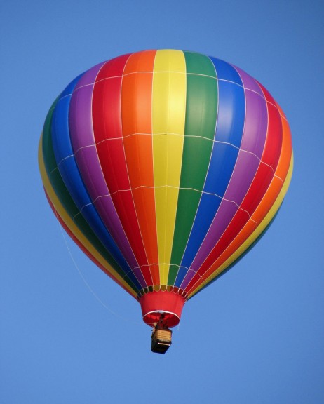 Colorful hot air balloon