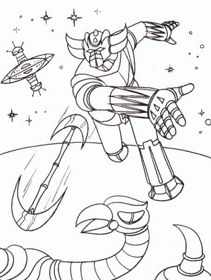 Goldorak coloring page