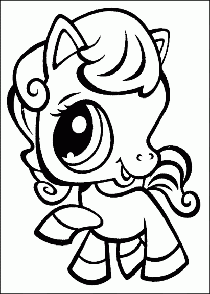 Pet Shop Pony Coloring Page