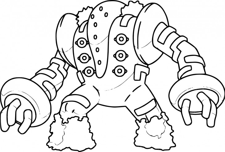 Regigigas coloring page