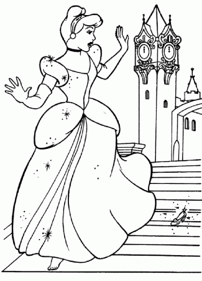 Cendrillon coloriage