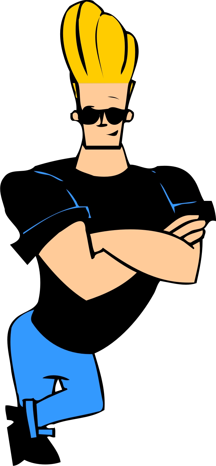 Dibujo de Johnny Bravo para colorear para imprimir y colorear