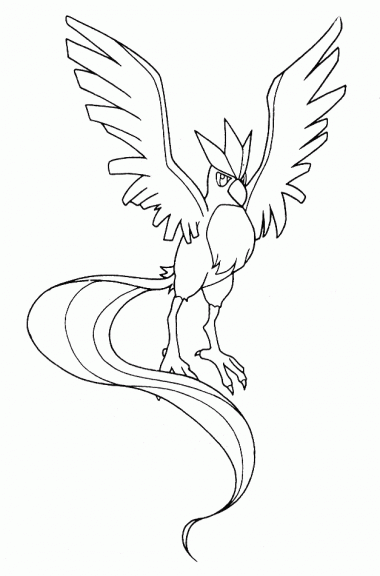 Articuno coloring page