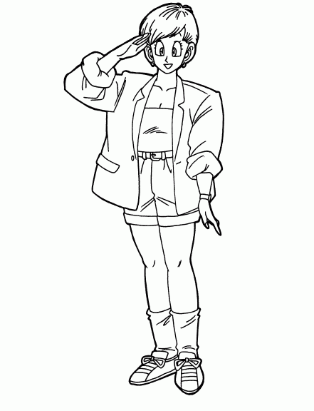 Bulma coloring page