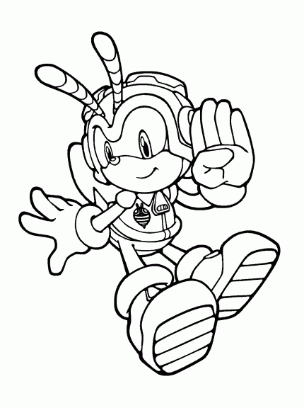 Coloriage Charmy Bee sonic