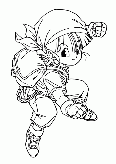 Desenho para Colorir Dragon Ball Z