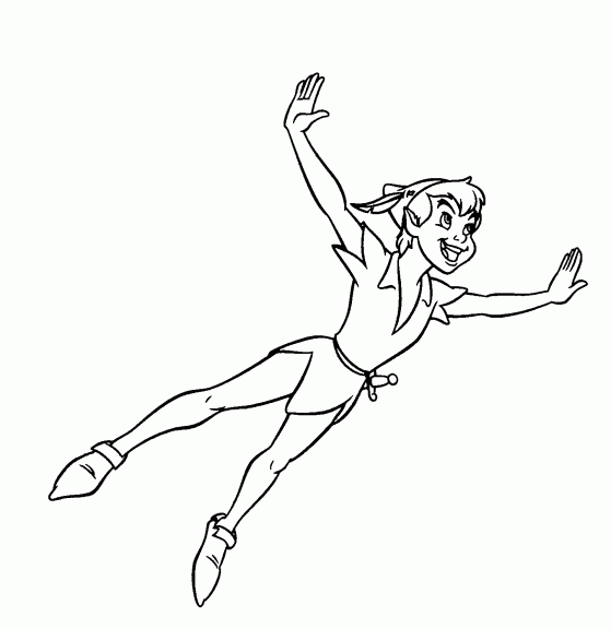 Coloring page Peter Pan