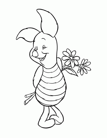 Piglet coloring page