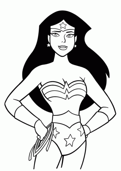 Malvorlage „Wonder Woman“.