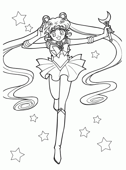 Colorir Sailor Moon