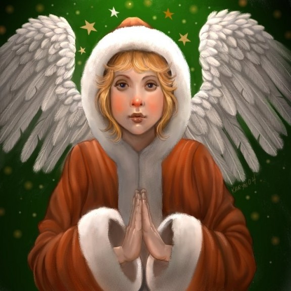 ángel de navidad