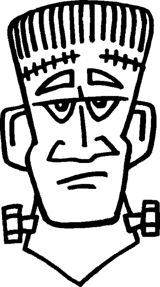 Frankenstein coloring page