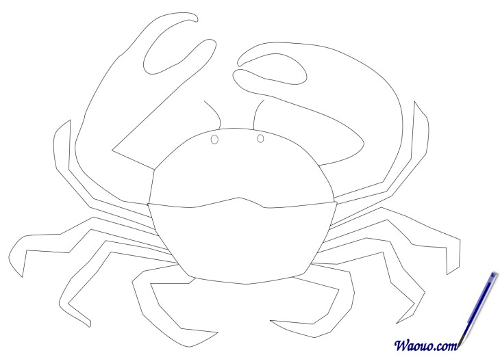 Krab tekening