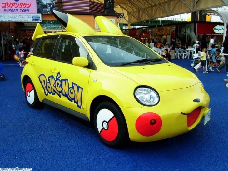 coche pikachu