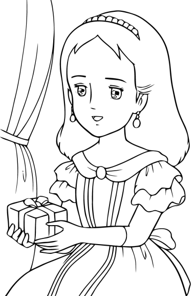 Princess Sarah Coloring Page