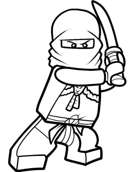 Dibujo de Lego Ninjago para colorear