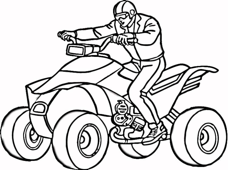 Quad Cross Coloring Page