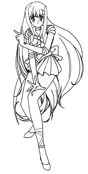 Coloriage Sailor Venus