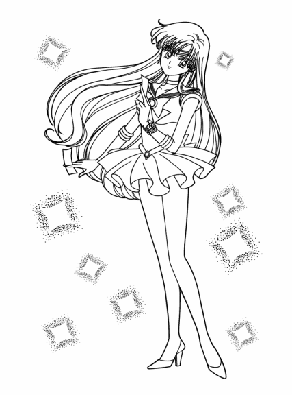 Tegning Sailor Mars