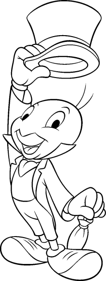 Jiminy Cricket Coloring Page