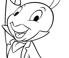 Coloriage Jiminy Cricket