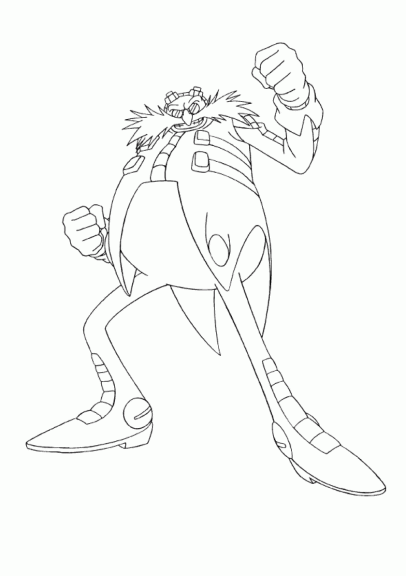 Dr Robotnik Dr Eggman Coloring Page