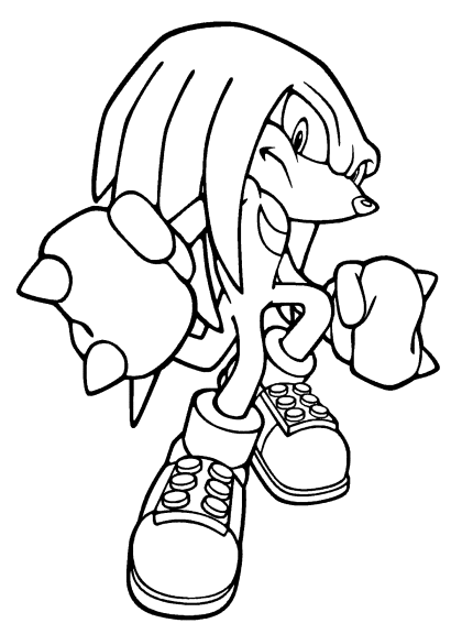 Coloriage Knuckles