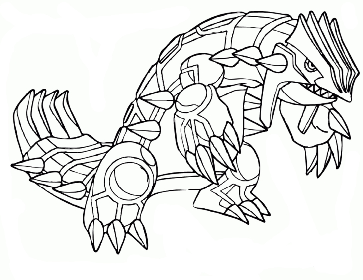 Coloriage Pokemon Groudon