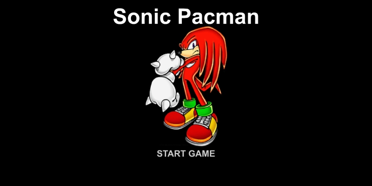 Knuckles jeu Sonic Pacman
