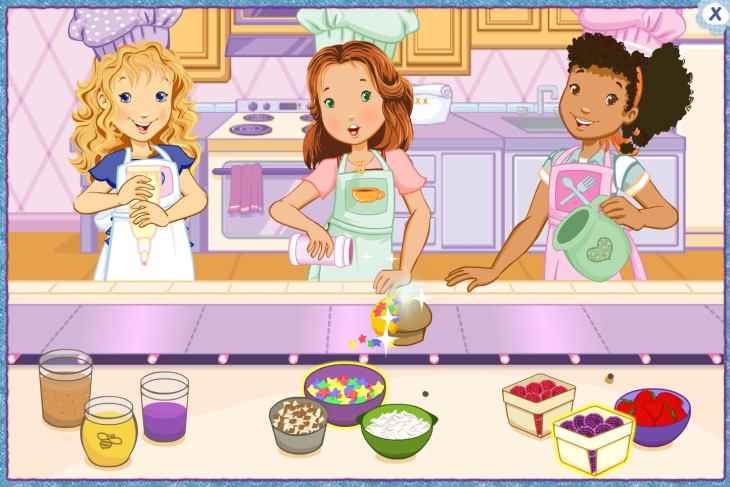 Des filles preparent des muffins