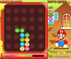 Une partie de Super Mario Bubble