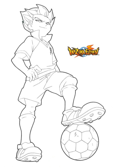 Axel Inazuma Eleven Para Colorear