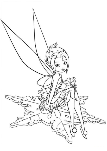 Periwinkle Crystal Fairy Coloring Page