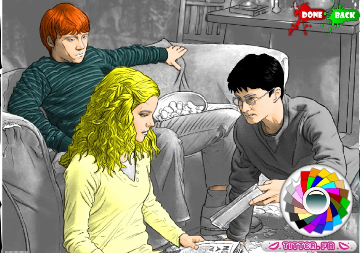 Coloriage Harry Potter en ligne