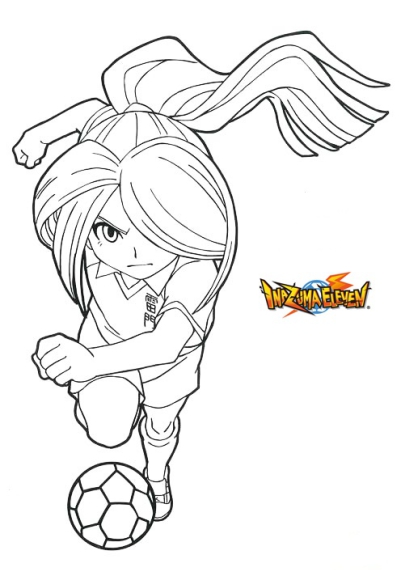 Nathan Swift Inazuma Eleven Coloring Page