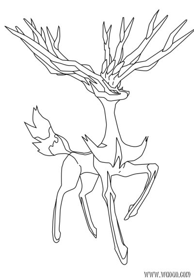 Xerneas Malvorlage