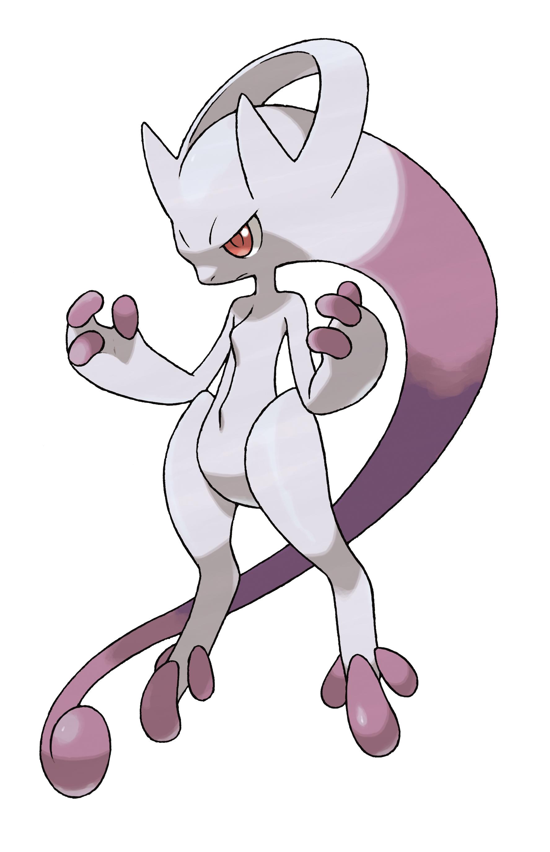 Coloriage MégaMewtwo Pokemon X et Y à imprimer