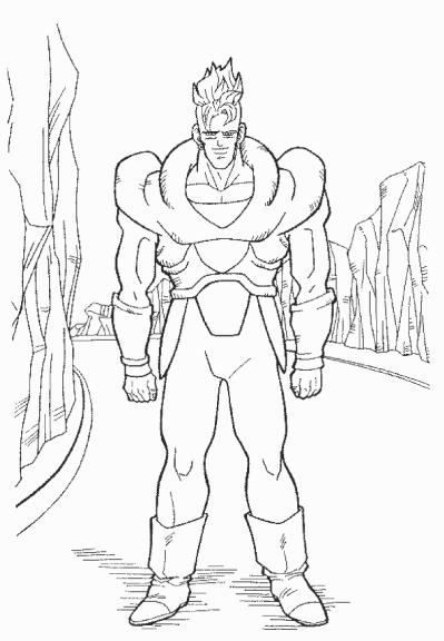 Coloring page C-16 DBZ