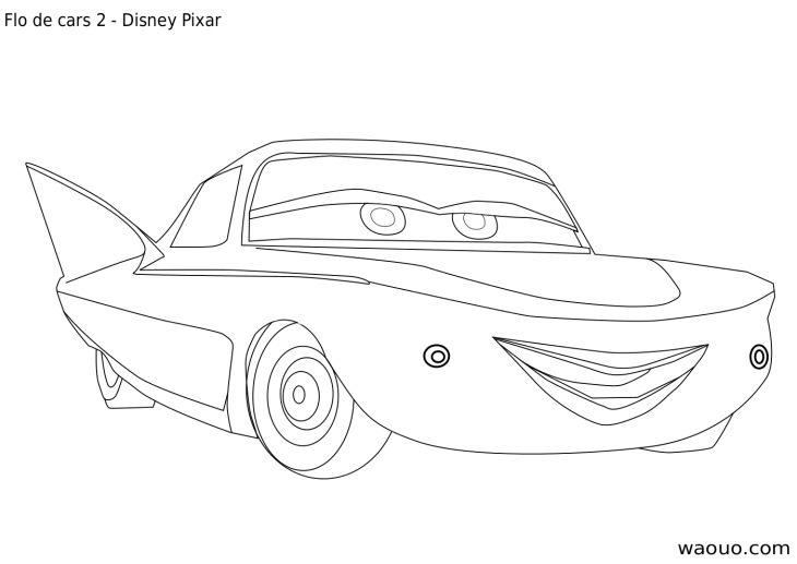 Coloriage Cars 2 Flo