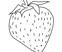 Coloriage fraise blanche Pineberry