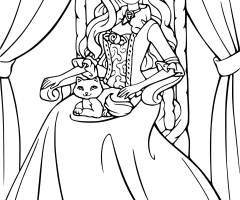 Coloriage Barbie princesse