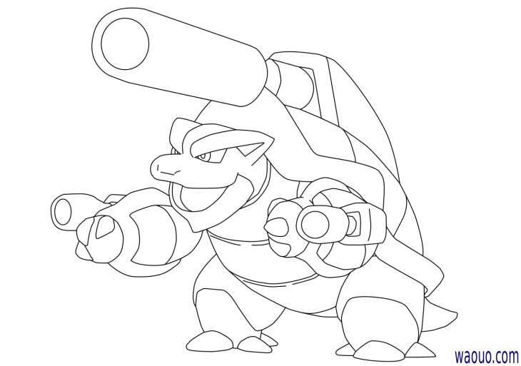 Coloring page Mega-Tortank