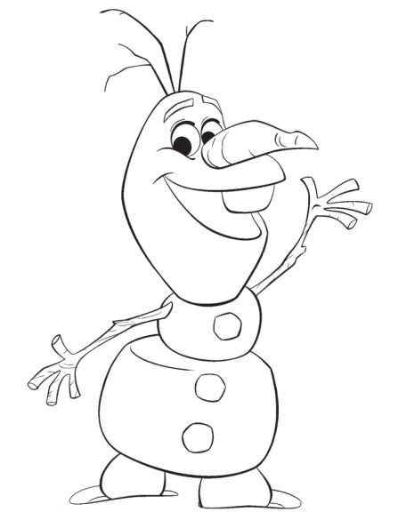 Olaf coloring page