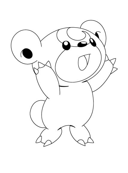 Farvelægning Pokemon Teddiursa