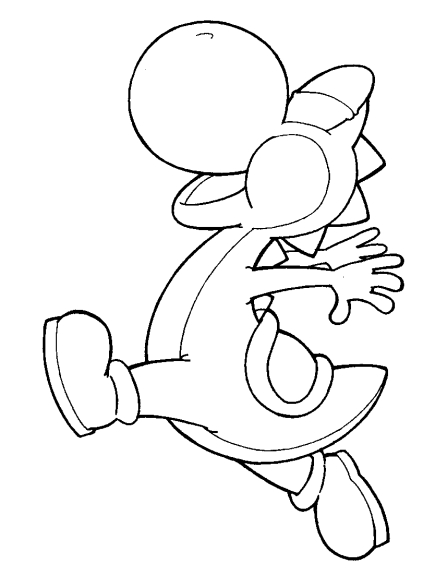 Yoshi coloring page