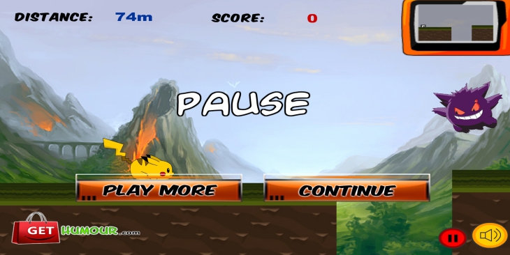 Pikachu course jeu