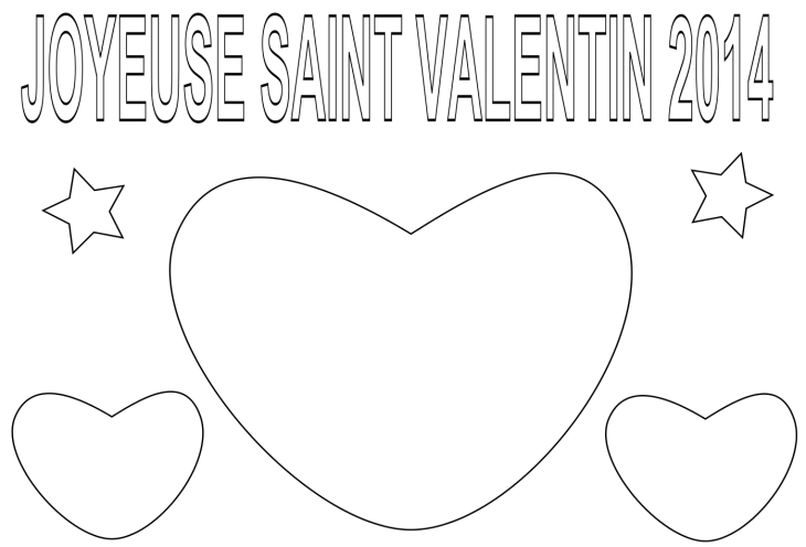 Coloriage Saint Valentin 2014