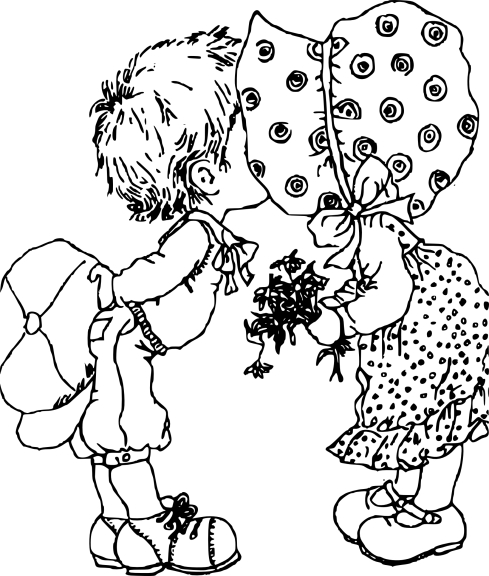 Sarah Kay Valentine's Day Coloring Page