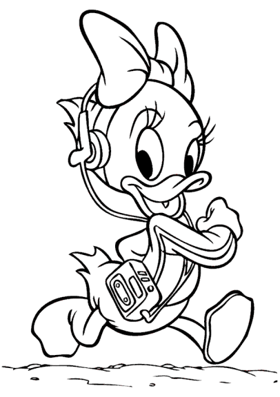 Coloriage Zaza Duck