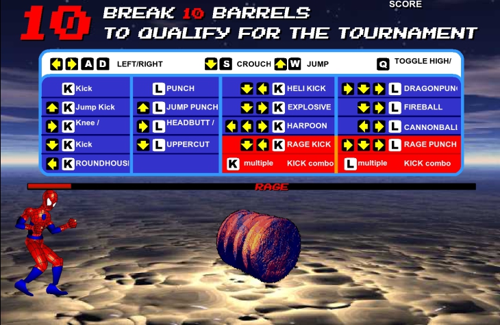 Combat Spiderman tournoi